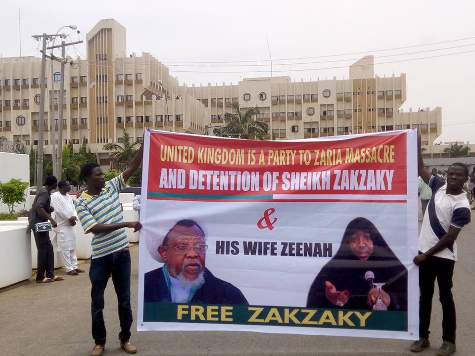 free zakzaky protest abuja on 10th April 2018 